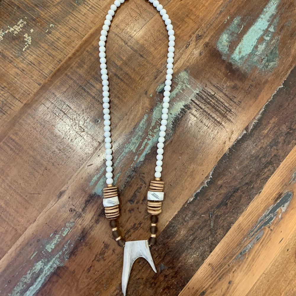🌾Artisan Antler Fork Necklace